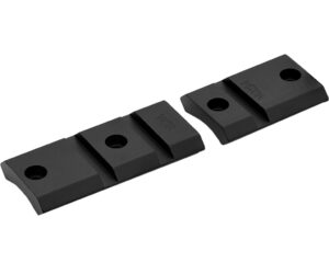 Warne Vapor Aluminum Base Set Matte Black Savage 10/110 and American Centerfire