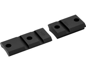 Warne Vapor Aluminum Base Set Matte Black Winchester Model 70