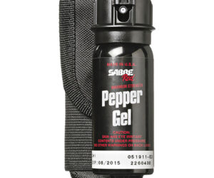 Sabre Tactical Pepper Gel With Flip Top and Holster 1.8 oz