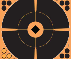 EzAim Splash Bullseye Adhesive Targets with Crosshair Recticle