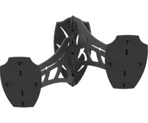 Skull Hooker Dual Shoulder Mount Black