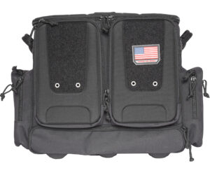 GPS Tactical Rolling Range Bag Black 10 Handguns