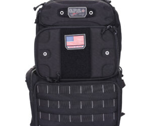 GPS Tactical Range Tall Backpack Black 4 Handguns