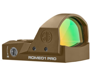 Sig Sauer Romeo1PRO Miniature Reflex Sight 6MOA Red Dot with Shroud FDE