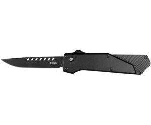 Southern Grind Arachnid OTF Knife 3.2 in  Drop Point Black w/Black
