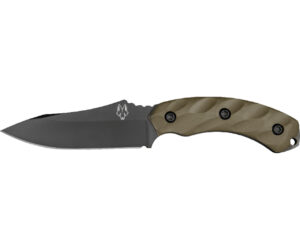 Southern Grind Jackal Fixed Blade Knife 4.75 in. Black PVD w/ OD Green Handle