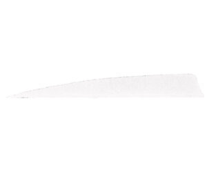 Gateway Shield Cut Feathers White 5 in. RW 50 pk.