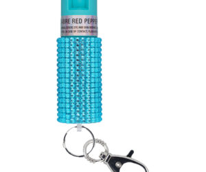 Sabre Jeweled Pepper Spray with Snap Clip Teal