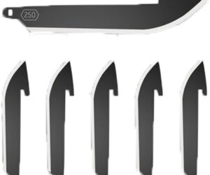Outdoor Edge Drop Point Replacement Blades Black 2.2 in. 6 pk.