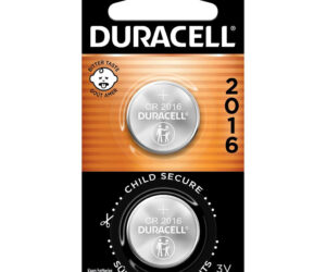 Duracell Lithium Coin Battery 2016 2 pk.
