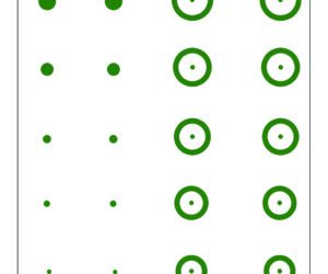 Gunstar Chubbie Target Reticle Set Green