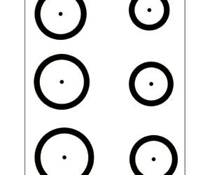 Gunstar Magnum Target Reticle Set Black
