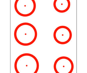 Gunstar Magnum Target Reticle Set Orange