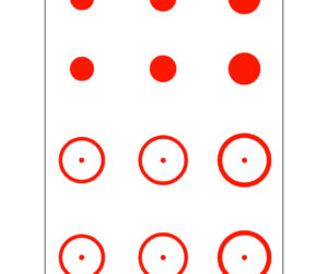 Gunstar Mongo Target Reticle Set Orange