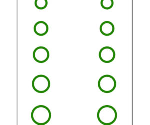 Gunstar Mini Circles Target Reticle Set Green