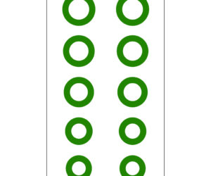 Gunstar Chubby Circle Reticle Set Green