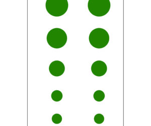 Gunstar Colossal Dots Set Green