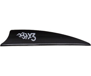 Bohning X3 Vanes Black 2.25 in. 100 pk.