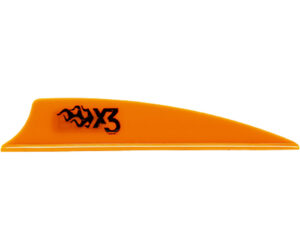 Bohning X3 Vanes Neon Orange 2.25 in. 100 pk.