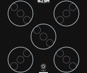 Maple Leaf S3DA 3D Target Face Black ASA 25 pk.