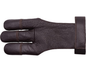 30-06 CowHide Shooting Glove Brown 3 Finger Small