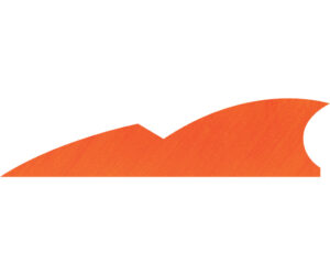 Gateway Batwing Feathers Tangerine 2 in. LW 50 pk.