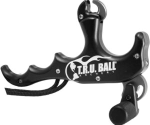 Tru Ball Stalk'R Thumb Release Black 4 Finger with Lanyard
