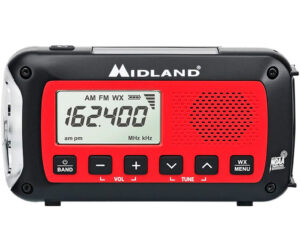Midland Dynamo Crank Radio AM/FM/Weather Alert 2600mAH battery