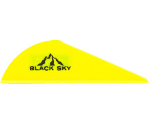 Bohning Black Sky Vane 2 in. Neon Yellow 100 pk.