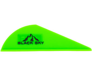 Bohning Black Sky Vane 2 in. Neon Green 100 pk.