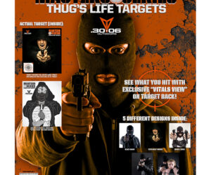 30-06 Thug Life Bad Guys Targets 5 pc.