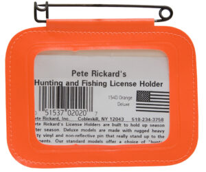 Rickards Hunting License Holder Single Orange