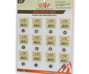 October Mountain Retna Peep Sight Black 1/8 in. 12 pk.