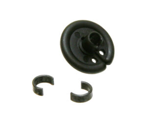 October Mountain Slotted Kisser Button Black 9/16 in. 1 pk.
