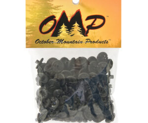 October Mountain Slotted Kisser Button Black 9/16 in. 100 pk.