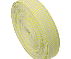 October Mountain VIBE String Silencers White/Neon Yellow 85 ft.