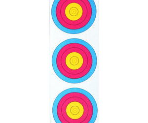 Maple Leaf Target Face 3-Spot Vertical 25 pk.