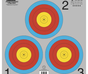 Maple Leaf Target Face NFAA Vegas 3-Spot 100 pk.