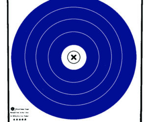 Maple Leaf Target Face NFAA Indoor Blue/White 40 cm. 100 pk.