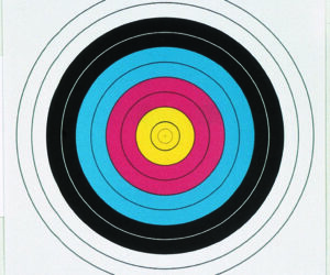 Maple Leaf Target Face FITA 10-Ring 60 cm. 25 pk.