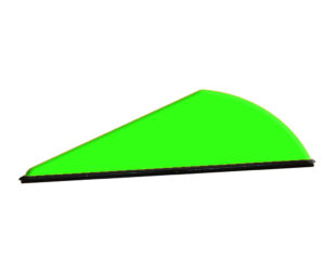 Q2i Rapt-X Vanes Neon Green 100 pk.