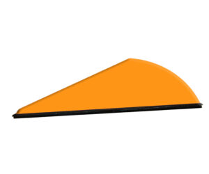 Q2i Rapt-X Vanes Neon Orange 100 pk.