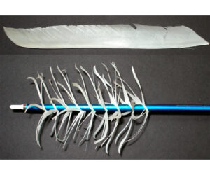 Trueflight Spiral Wrap Flu-Flu Feathers White RW 100 pk.