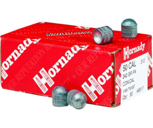 Hornady Pennsylvania Conical Muzzleloading Bullets 50 cal. .512 dia. 240 gr. 50 pk.