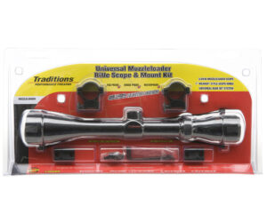 Traditions Muzzleloader Scope w/Rings and Base Black 3-9x40