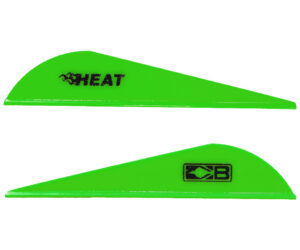 Bohning Heat Vanes Neon Green 36 pk.