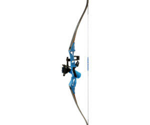 Fin Finder Bank Runner Bowfishing Recurve Package with Winch Pro Bowfishing Reel Blue 35 lbs. RH