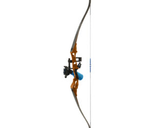 Fin Finder Bank Runner Bowfishing Recurve Package with Winch Pro Bowfishing Reel Orange 35 lbs. RH