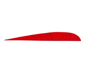 Gateway Parabolic Feathers Red 5 in. RW 100 pk.