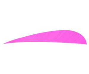 Trueflight Parabolic Feathers Pink 4 in. RW 100 pk.